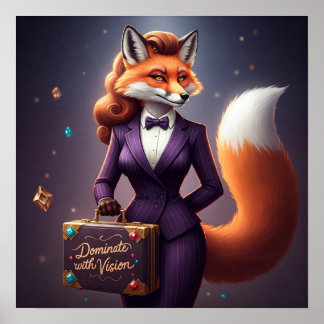 Póster Dominar con Visión - Femme Fox Power