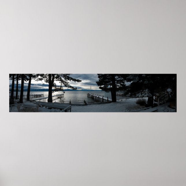 Póster Domingo Amanecer en el Lago Tahoe (Frente)