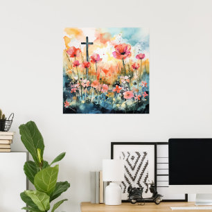 Póster Domingo de Resurrección al amanecer