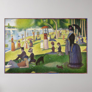 Póster Domingo de Seurat en La Grande Jatte