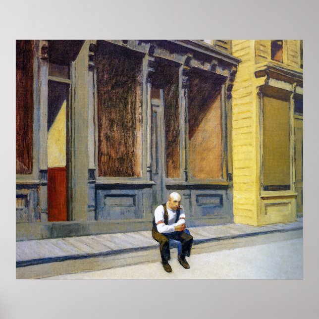 Póster Domingo | Edward Hopper | (Frente)