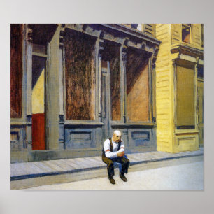Póster Domingo   Edward Hopper