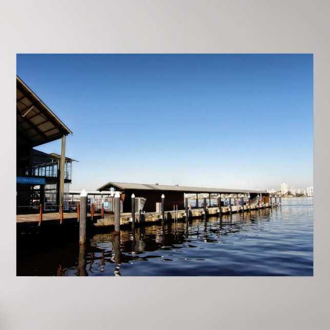 Póster Domingo en el puerto deportivo | Perth, Australia (Frente)