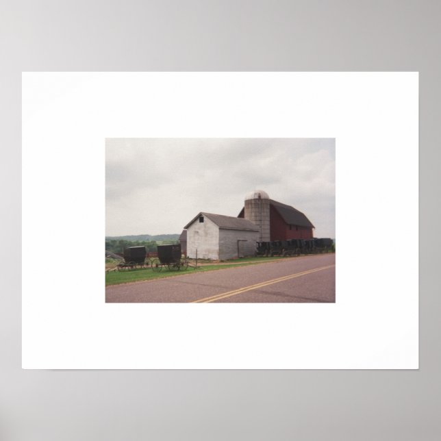 Póster Domingo por la mañana reunión de Amish (Frente)