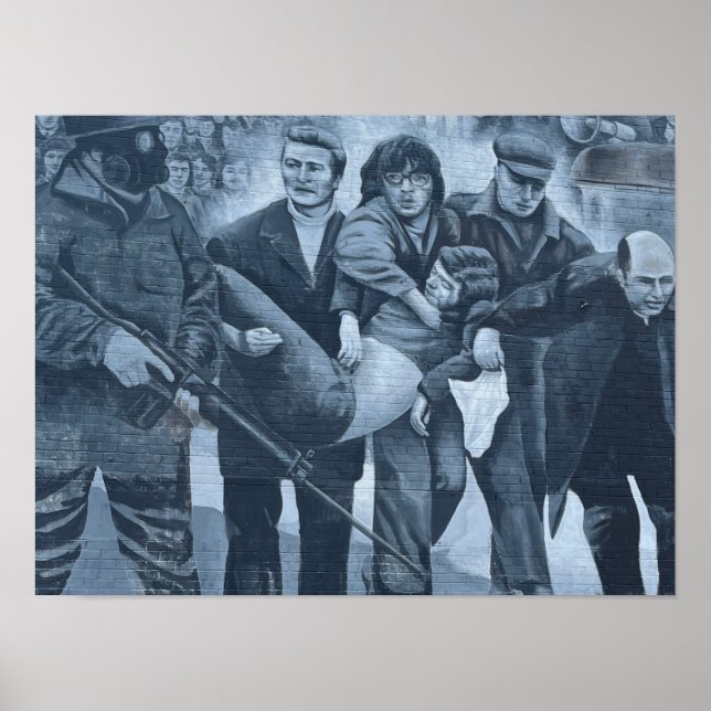 Póster Domingo sangriento de Derry/Londonderry Irlanda de (Frente)