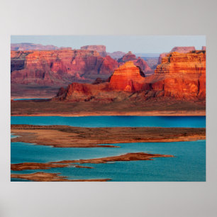 Póster Dominguez Butte y Lake Powell, Utah