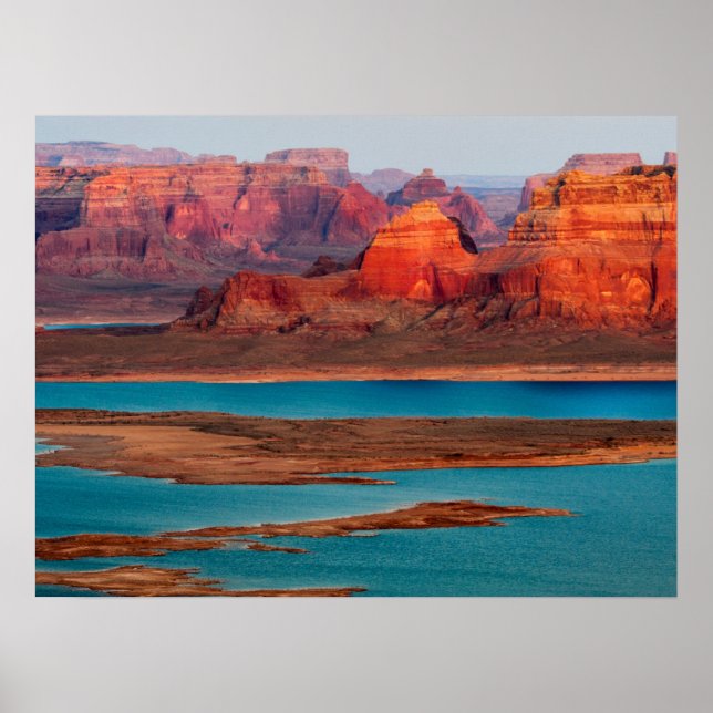 Póster Dominguez Butte y Lake Powell, Utah (Frente)