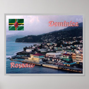 Póster Dominica - Roseau