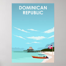 Dominican Republic Caribbean Illustration Travel