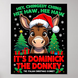 Póster Dominick Alegrate Mi Burrito Sabanero Navidad Mexi