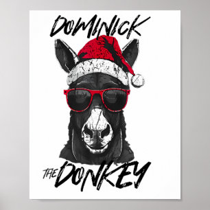 Póster Dominick El burro Navidades graciosos Cristo itali