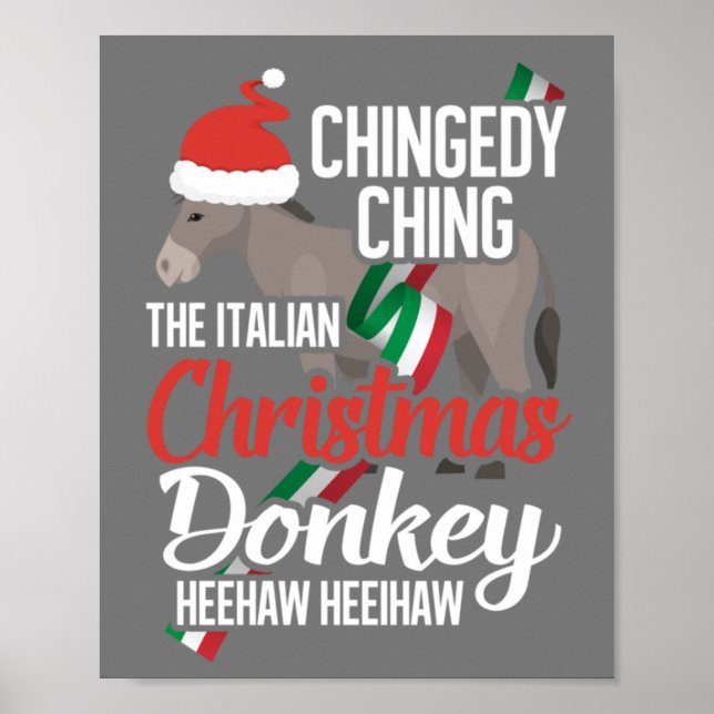 Póster Dominick Los Navidades Donkey Los Navidades Italia (Frente)