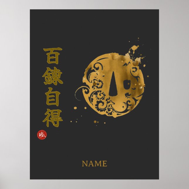 Póster Dominio (Hyakuren Jitoku) Kanji (Frente)