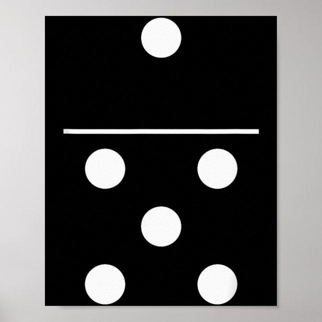 Póster Domino Game 5 1 Funny Halloween Group Costume Shir (Frente)