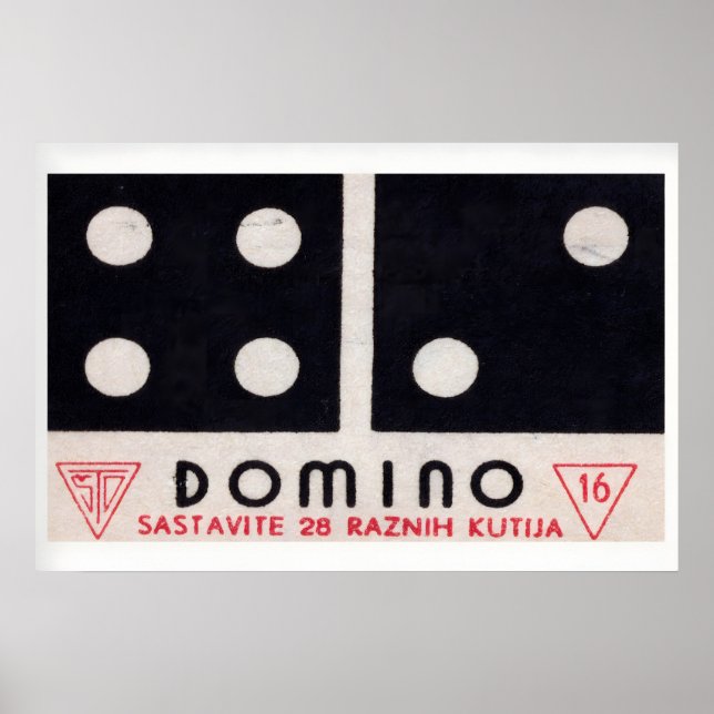 Póster Domino - Matchbox Print - Aesthetic Wall Art (Frente)