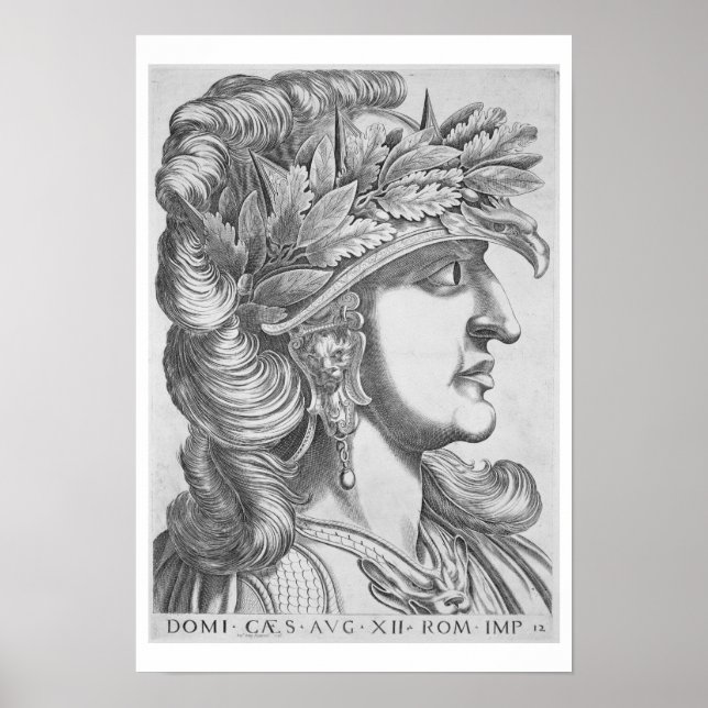Póster Domitian Caesar (51-96 AD), 1596 (grabado) (Frente)