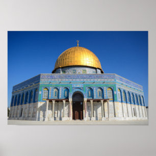 Póster Domo de la roca, mezquita Al-Aqsa
