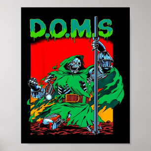 Póster Doms Funny Musm Gym Halterofilia Bodybuilding F