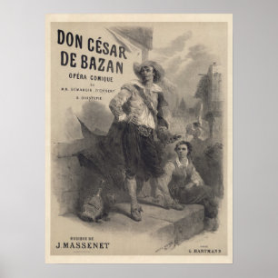 Póster Don César de Bazan première poster (1872)