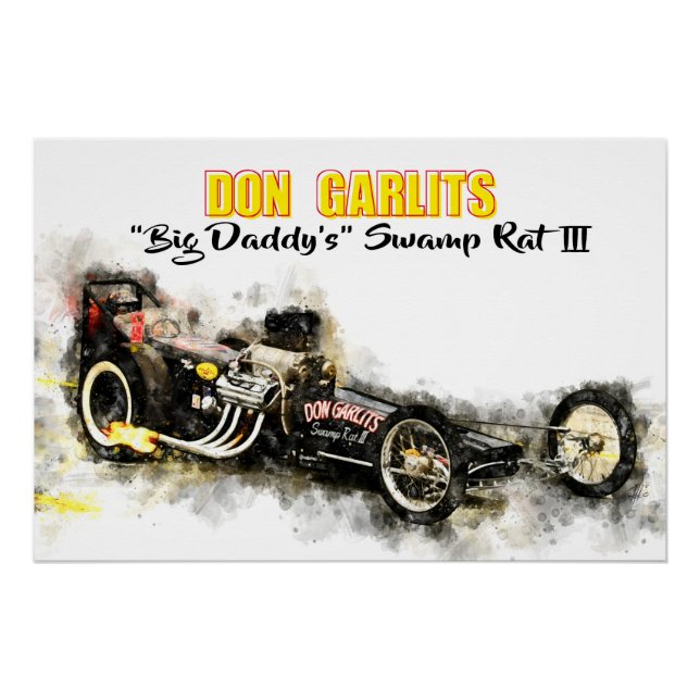Póster Don Garlits Swamp Rat 3 (Anverso)