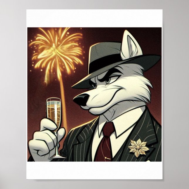 Póster Don Lupo Canino "Año Nuevo" (Frente)