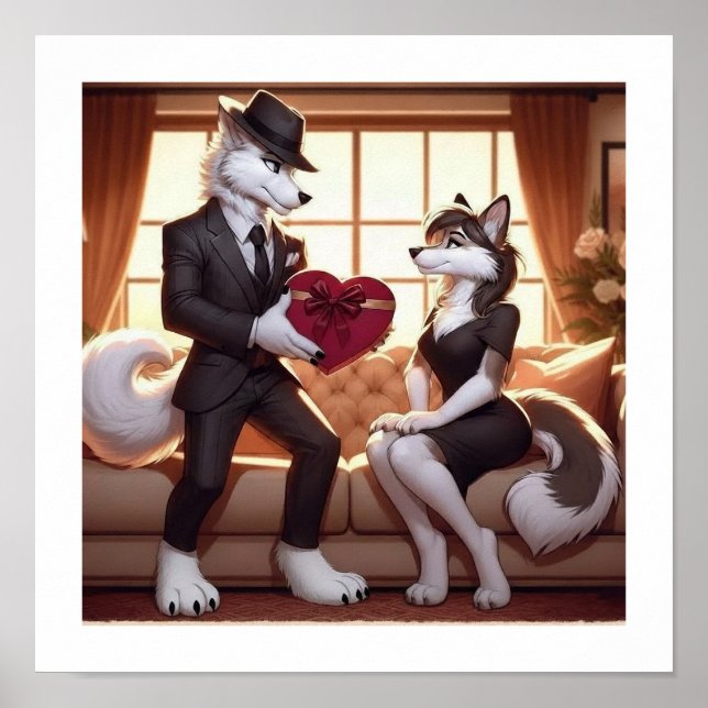 Póster Don Lupo Canino "Valentines" (Frente)