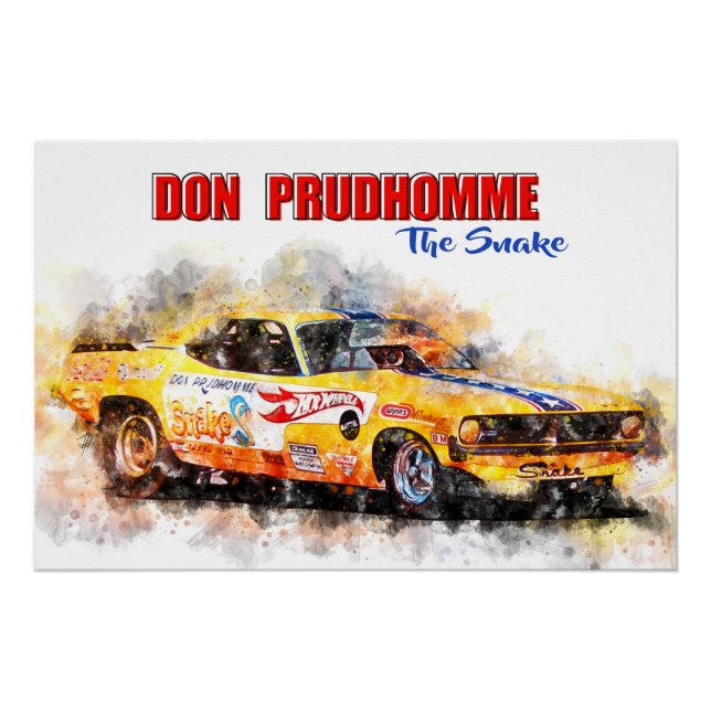 Póster Don Prudhomme The Snake (Anverso)