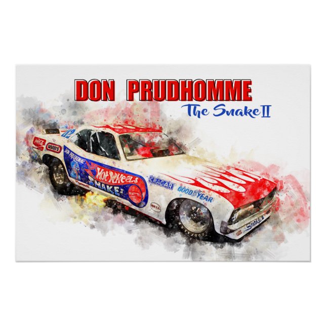 Póster Don Prudhomme The Snake 2 (Anverso)