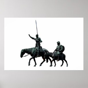 Póster Don Quijote y Sancho Panza