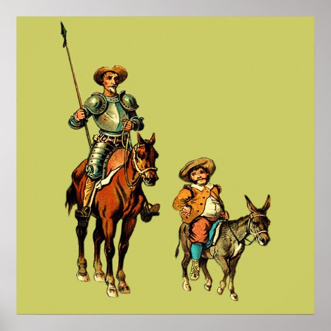Póster Don Quijote y Sancho Panza (Frente)