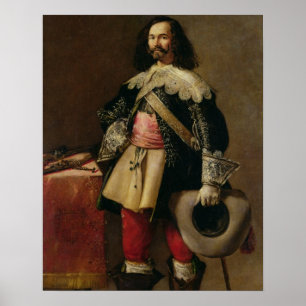 Póster Don Tiburcio de Redin y Cruzat (aceite en lona)