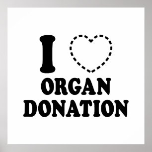 Póster Donación de órganos {CORAZÓN PERDIDO}