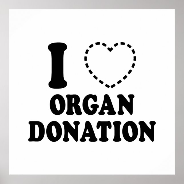 Póster Donación de órganos {CORAZÓN PERDIDO} (Frente)