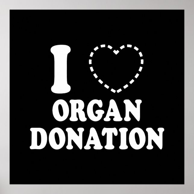 Póster Donación de órganos {CORAZÓN PERDIDO} (Frente)