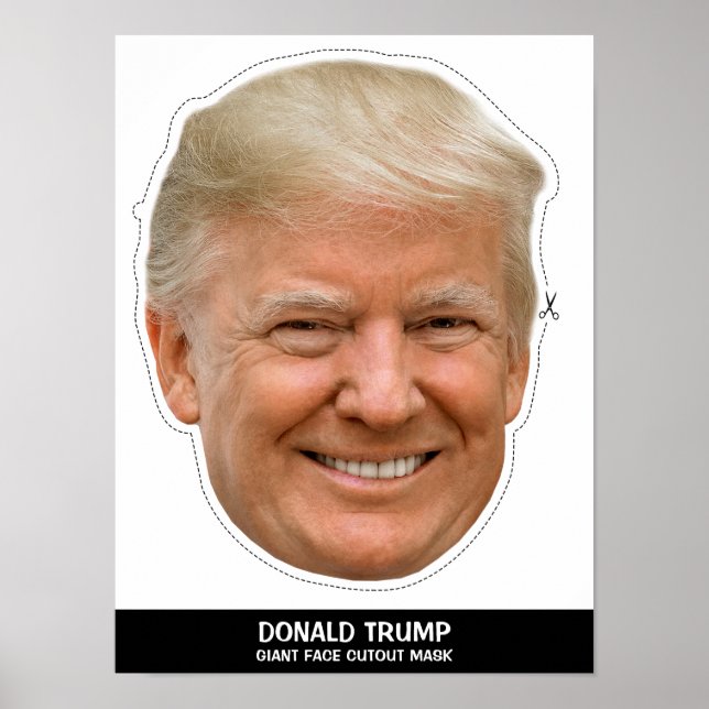 PÓSTER DONALD CUTOUT MASK (Frente)
