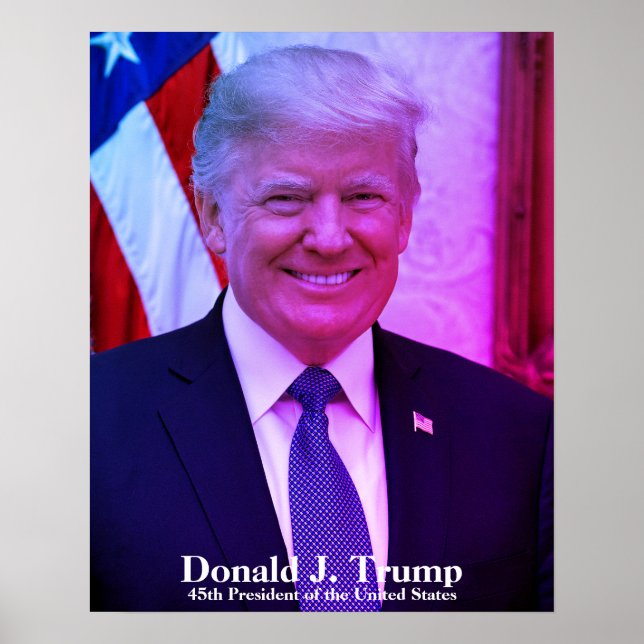 Póster Donald J. Trump, 45° presidente de Estados Unidos (Frente)