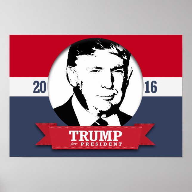 PÓSTER DONALD TRUMP 2016 (Frente)