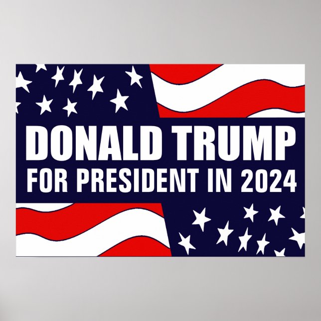 Póster Donald Trump 2024 (Frente)