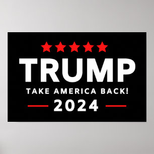 Póster Donald Trump 2024 recuperó a Estados Unidos