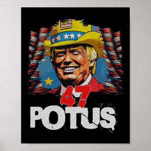 Póster Donald Trump 2024 Trump Para 47º Presidente De EE.
