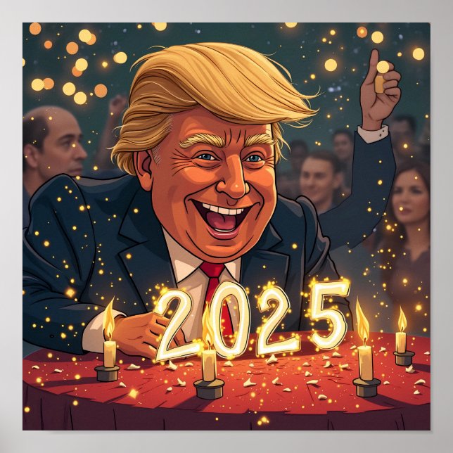 Póster Donald Trump 2025 (Frente)