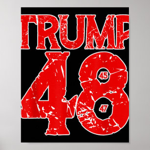 Póster Donald Trump 2028 Trump 45º 47º 48º presidente T