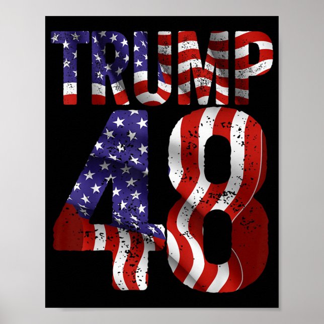 Póster Donald Trump 2028 Trump 45 47 (Frente)