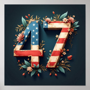 Póster Donald Trump 47