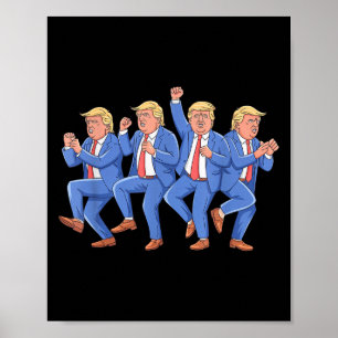 Póster Donald Trump Baila 4 De Julio De Trump 2025