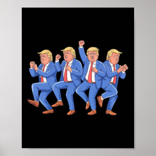 Póster Donald Trump Baila 4 De Julio De Trump 2025