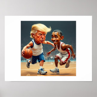 Póster Donald Trump Barack Obama
