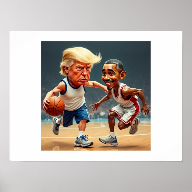 Póster Donald Trump Barack Obama (Frente)
