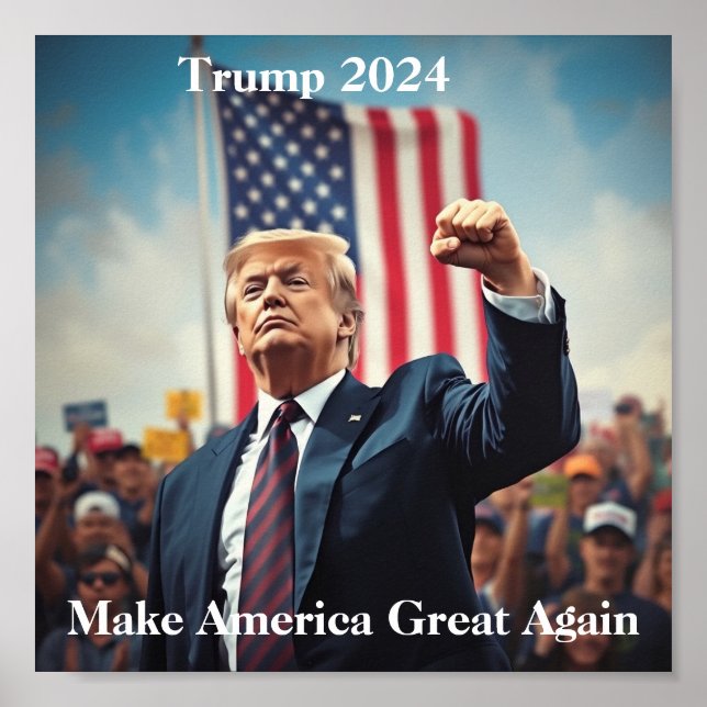 Póster Donald Trump como presidente (Frente)