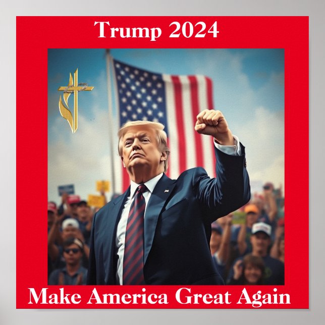 Póster Donald Trump como presidente (Frente)